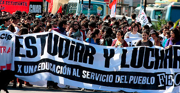 Incidentes Y Detenidos En Una Nueva Marcha Por La Educación En Chile ...